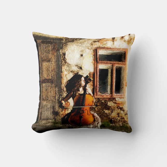 Sonata Throw Pillow (Front)