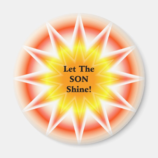 SONburst: Let the SON shine Magnet (Front)