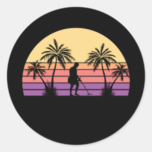 Sondeln Metal Detectorist Classic Round Sticker