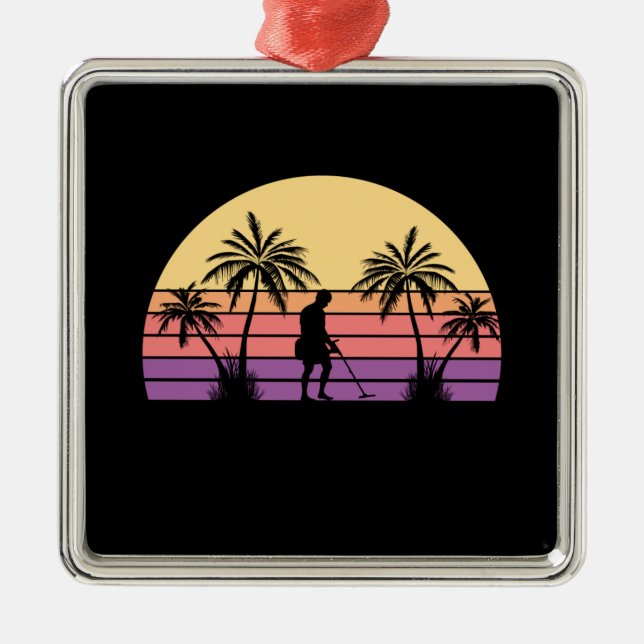 Sondeln Metal Detectorist Metal Ornament (Front)