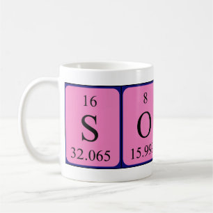 Sondra periodic table name mug