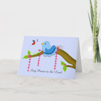 Song Bird Encouragement Card