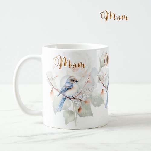 Song Bird Watercolor Coffee Mug