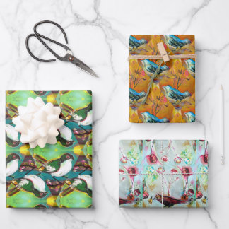 Song Birds Wrapping Paper Sheets