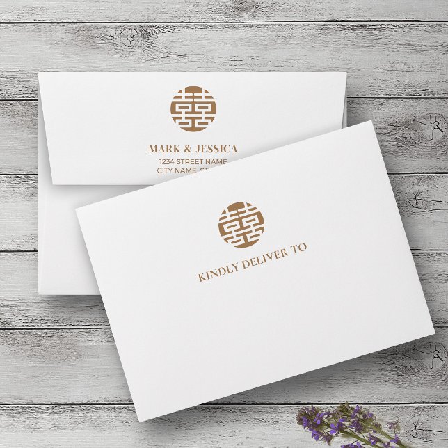 Song Hy/Shuang Xi Wedding Invitation Envelope (Creator Uploaded)