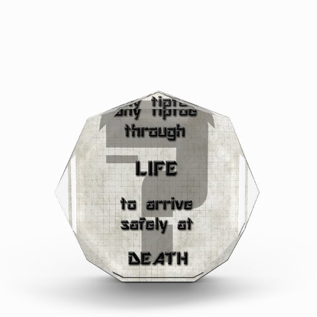 song lyric why tiptoe through life award (Front)