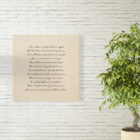 Song Lyrics Gift, Wood Anniversary 