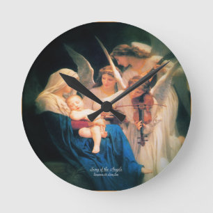 Song of Angels 1881 Round Clock
