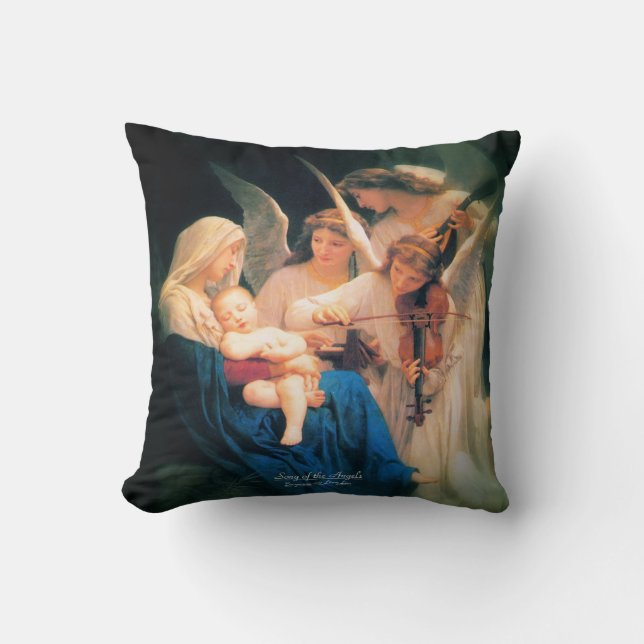 Song of Angels 1881 Throw Pillow (Front)