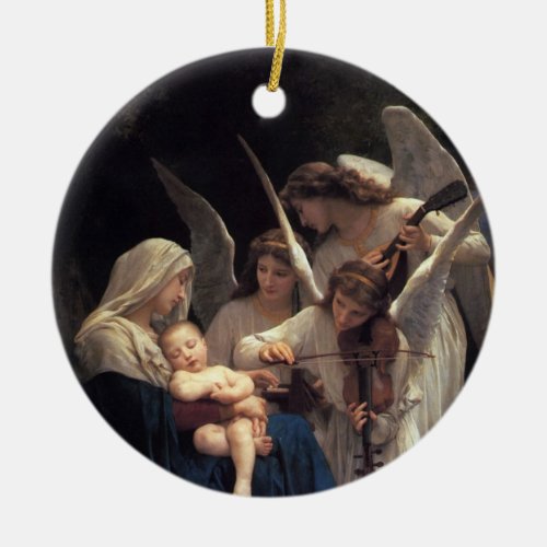 Song of Angels Bouguereau Ceramic Ornament