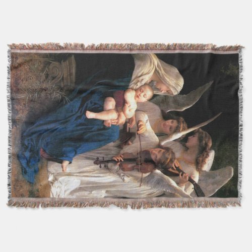Song of Angels Virgin Mary  Child Jesus Blanket