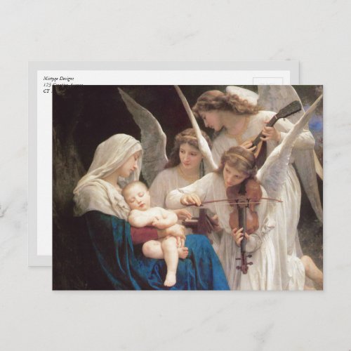 Song of Angels William_Adolphe Bouguereau Postcard