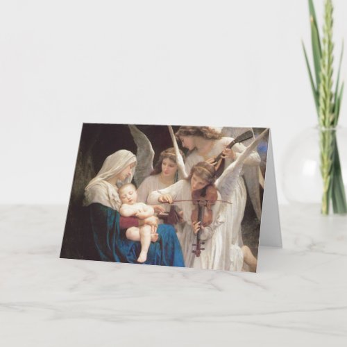 Song of Angels _ William Bouguereau Christmas Holi Holiday Card