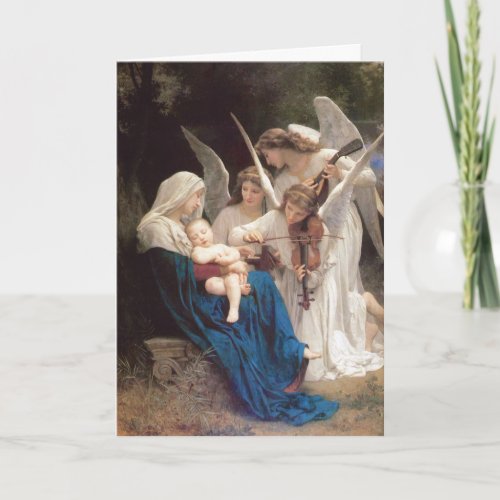 Song of Angels _ William Bouguereau Christmas Holiday Card