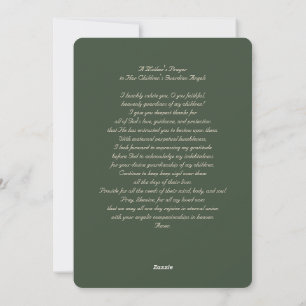 Song of Angels with Mother's Prayer Holiday Card