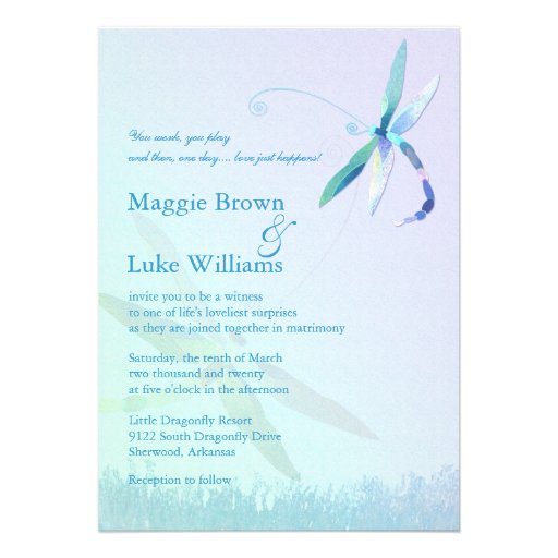 Dragonfly Wedding Invitations 4