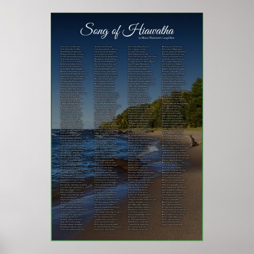Song of Hiawatha _ By Longfellow Poster