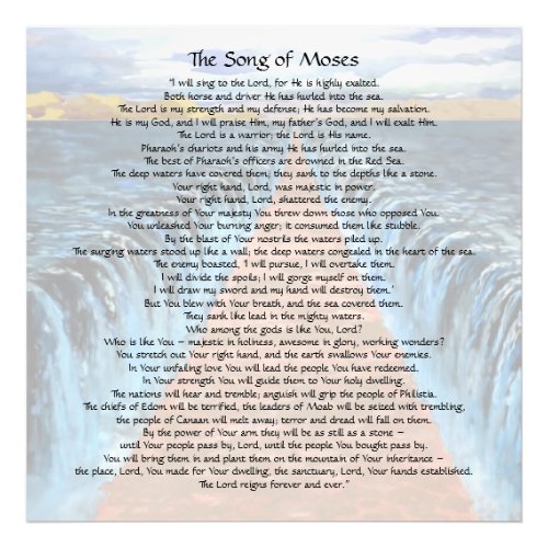 Song of Moses Photo Print