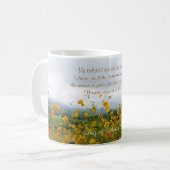 Song of Solomon 2:10-12, Bible Verse, Flowers Coffee Mug (Front Left)