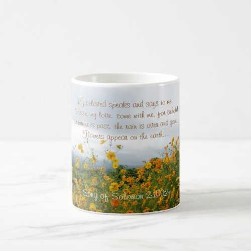 Song of Solomon 210_12 Bible Verse Flowers Coffee Mug