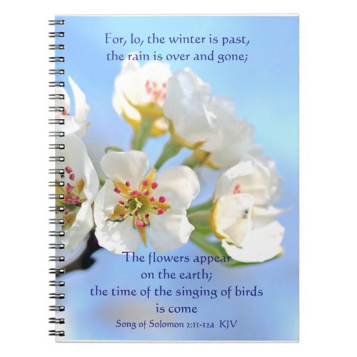 Song of Solomon 211_12a The flowers appear Notebook