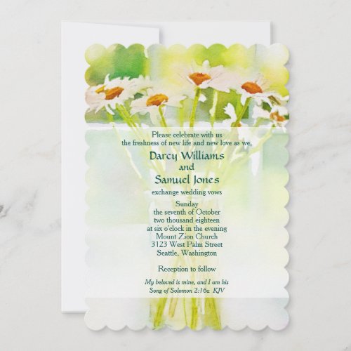 Song of Solomon 216a Christian Wedding Invitation