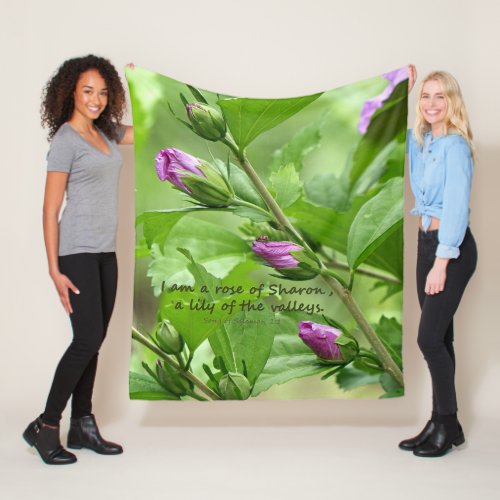 Song of Solomon 21 Fleece Blanket