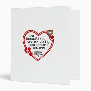 Song Of Solomon 4:1 Binder by SerendipityTs at Zazzle