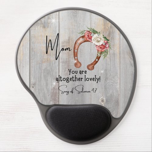 Song of Solomon 47 Floral Horseshoe Gel Mouse Pad