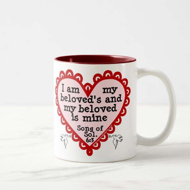 Song of Solomon 6:3 Two-Tone Coffee Mug (Right)