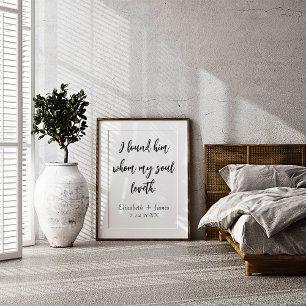 Song of Solomon, I Have Found the One KJV Wedding Foam Board