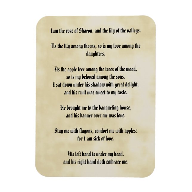 Song of Solomon Magnet (Vertical)