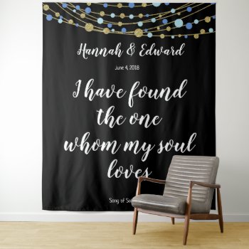 Song Of Solomon Wedding Photo Backdrop Banner by TheArtyApples at Zazzle
