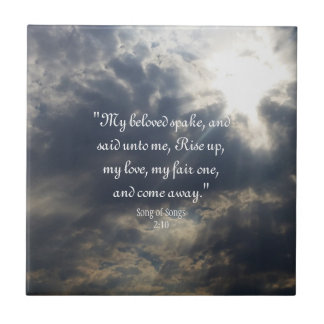 Song of Songs 2:10 Ceramic Tile