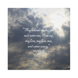 Song of Songs 2:10 Metal Wall Art