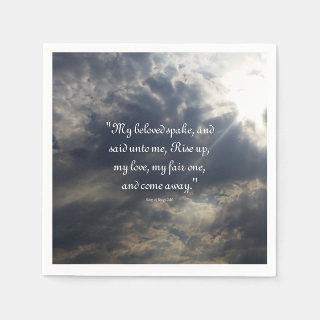 Song of Songs 2:10 Napkins (Front)