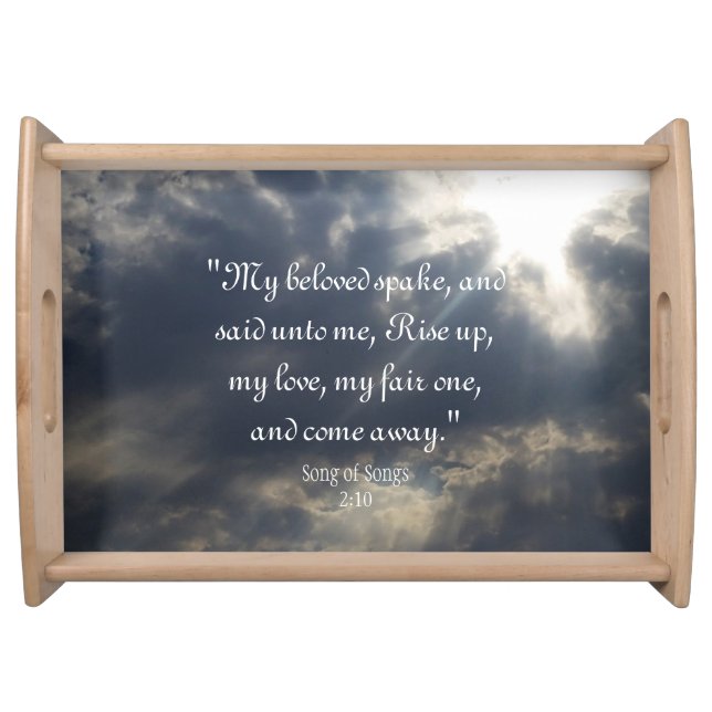 Song of Songs 2:10 Serving Tray (Front)