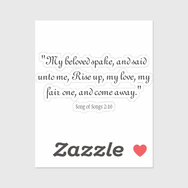 Song of Songs 2:10 Sticker (Sheet)