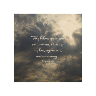 Song of Songs 2:10 Wooden Wall Art
