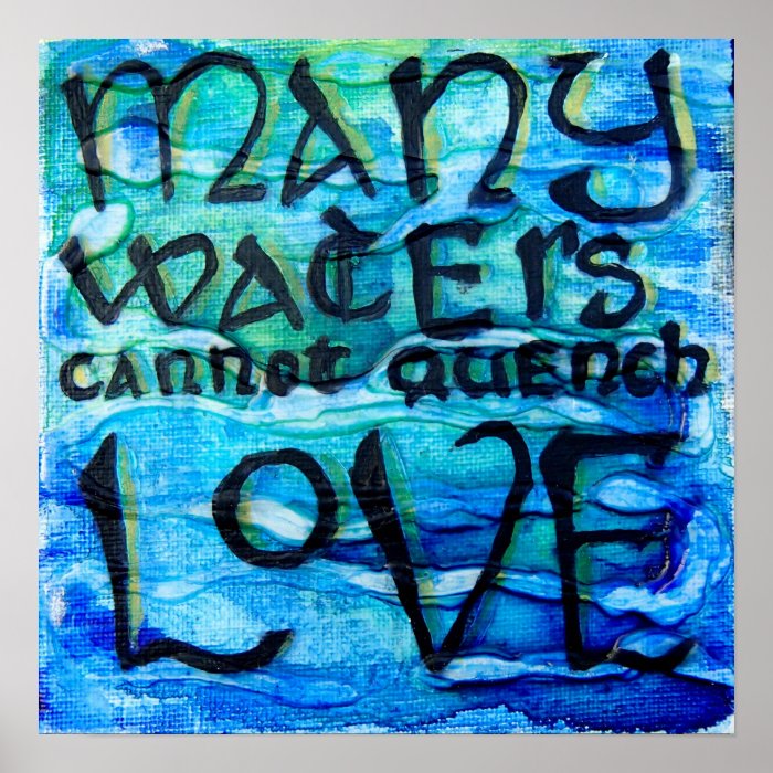 Song of Songs 87   Many Waters Cannot Quench Love Poster