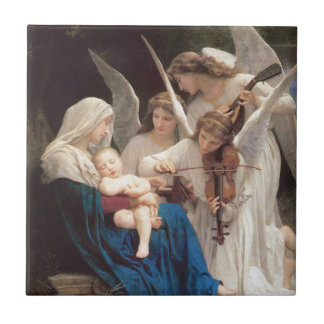 Song of the Angels (1881) by Bouguereau Ceramic Tile