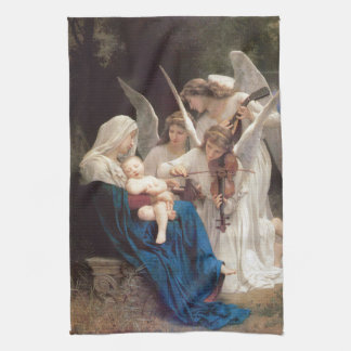 Song of the Angels (1881) by Bouguereau Kitchen Towel