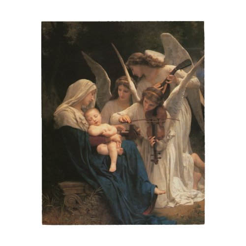Song of the Angels 1881 by Bouguereau Wood Wall Decor