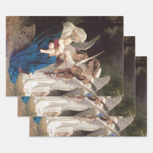 Song of the Angels (1881) by Bouguereau Wrapping Paper Sheets