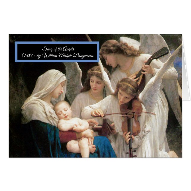 Song of the Angels Bouguereau Cards (Front Horizontal)