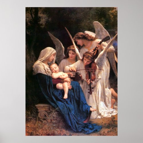 Song of the Angels Bouguereau Fine Art Poster