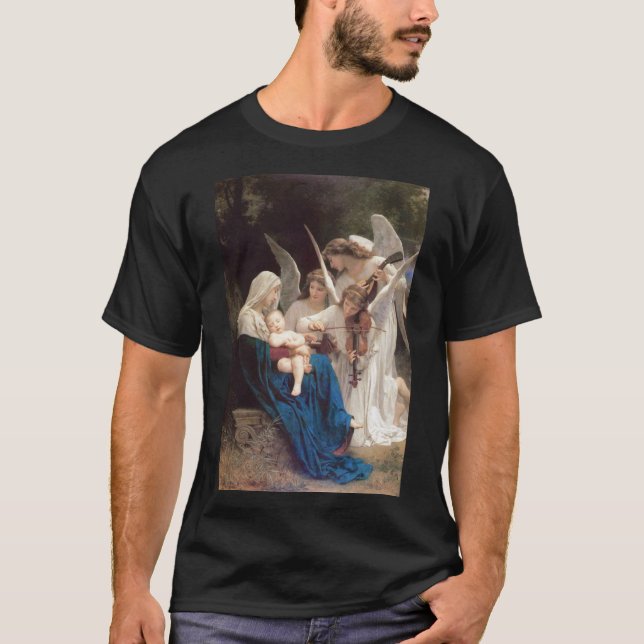 Song of the Angels by Bouguereau T-Shirt (Front)