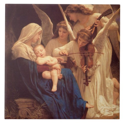 Song of the Angels by Bouguereau Tile