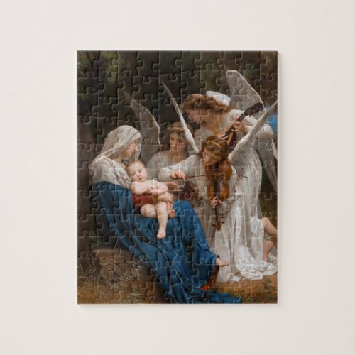 Song of the Angels by William_Adolphe Bouguereau B Jigsaw Puzzle