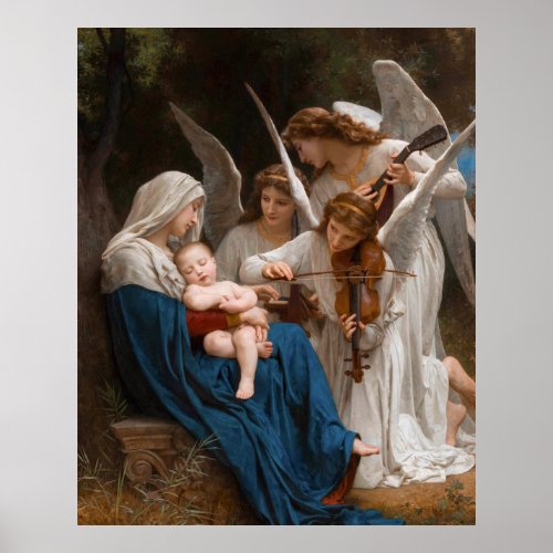 Song of the Angels by William_Adolphe Bouguereau B Poster